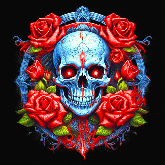 Diamond Painting - Full Round - Protective Skull Girl (40*40CM)