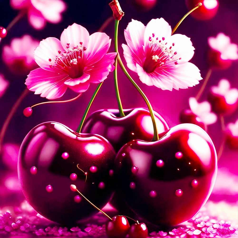 Diamond Painting - Full Round - Sakura Cherry¡¤Christmas Eve (40*40CM)