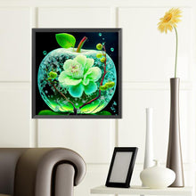 Load image into Gallery viewer, Diamond Painting - Full Round - Green Crystal Apple¡¤Christmas Eve (40*40CM)
