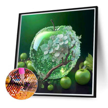 Load image into Gallery viewer, Diamond Painting - Full Round - Green crystal flower apple¡¤Christmas Eve (40*40CM)
