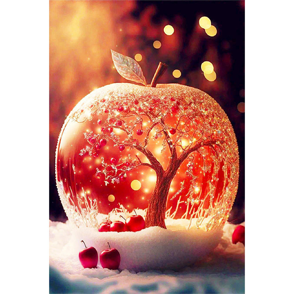 Diamond Painting - Full Round - crystal red apple tree (40*60CM)