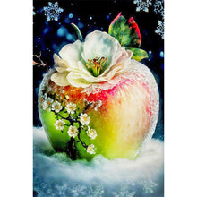 Load image into Gallery viewer, Diamond Painting - Full Round - Apples blooming in the snow (40*60CM)
