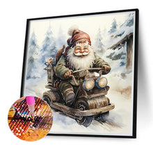 Load image into Gallery viewer, Diamond Painting - Full Round - Santa Claus riding a bike (40*40CM)

