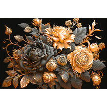Load image into Gallery viewer, Diamond Painting - Full Round - metal rose (60*40CM)
