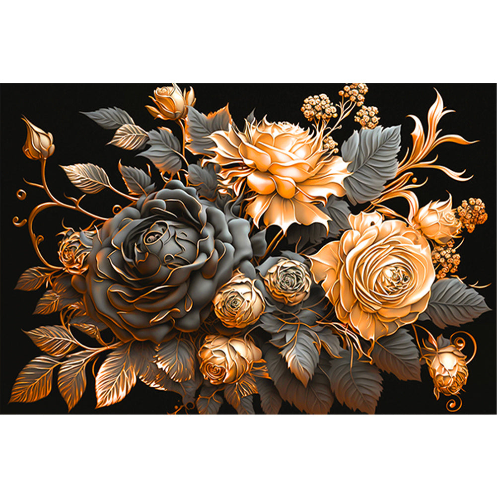 Diamond Painting - Full Round - metal rose (60*40CM)