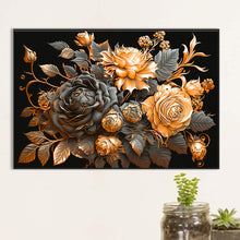 Load image into Gallery viewer, Diamond Painting - Full Round - metal rose (60*40CM)
