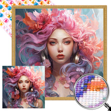 Load image into Gallery viewer, AB Diamond Painting - Full Round - Color girl (40*40CM)
