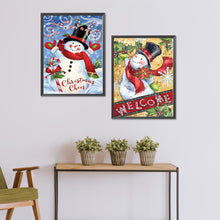 Load image into Gallery viewer, 2pcs Diamond Painting Set - Christmas snowman (30*40CM)
