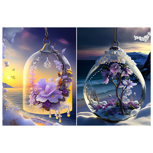 2pcs Diamond Painting Set - crystal pendant (30*40CM)