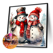 Load image into Gallery viewer, Diamond Painting - Full Round - Christmas snowman (40*40CM)
