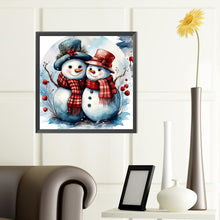 Load image into Gallery viewer, Diamond Painting - Full Round - Christmas snowman (40*40CM)
