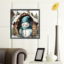 Load image into Gallery viewer, Diamond Painting - Full Round - Christmas snowman (40*40CM)
