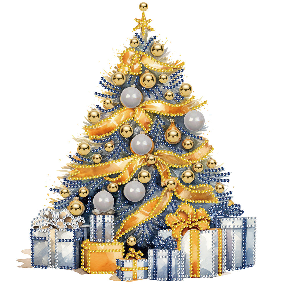 Diamond Painting - Partial Special Shaped - Colorful Christmas tree (30*30CM)