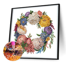 Load image into Gallery viewer, Diamond Painting - Partial Special Shaped - flower garland (30*30CM)
