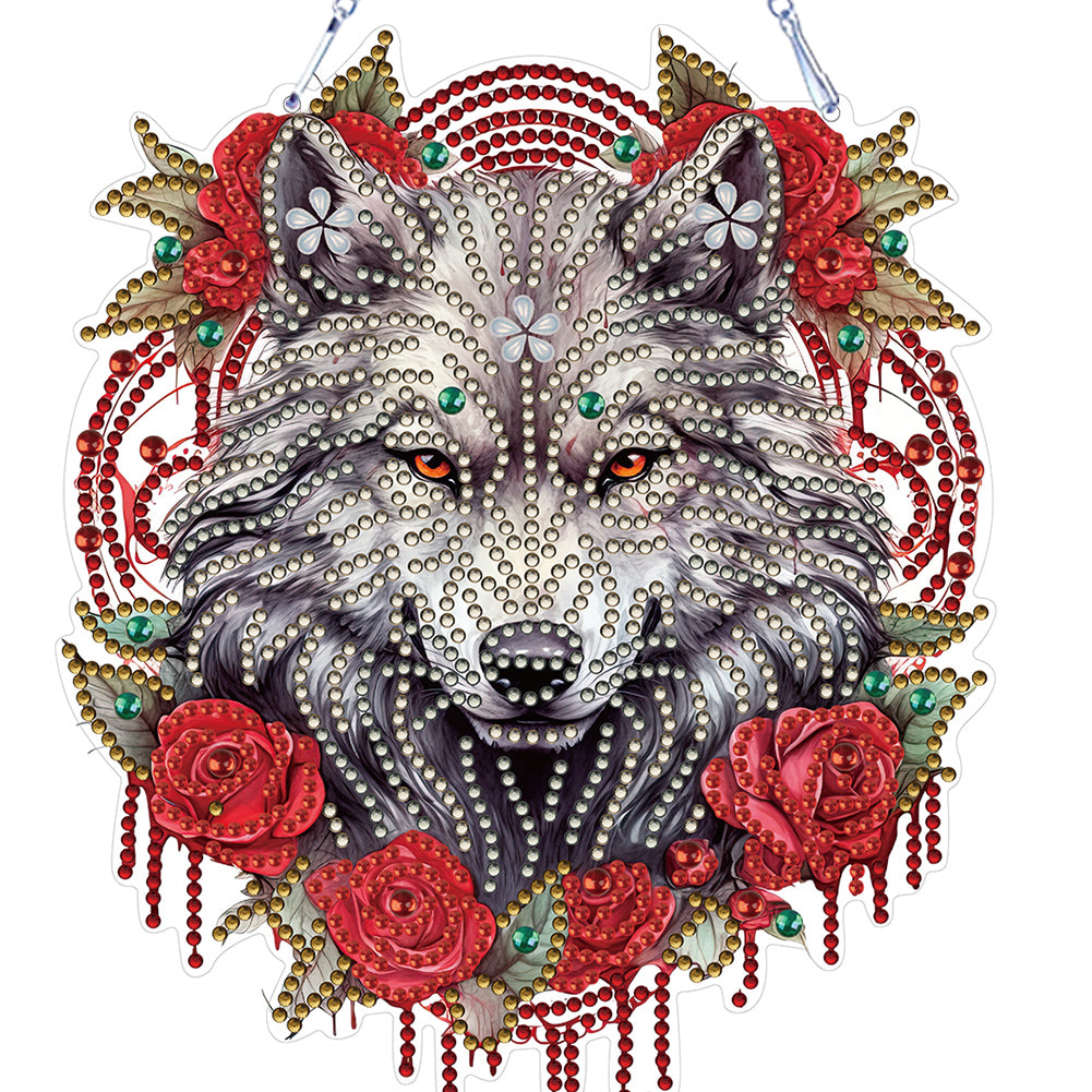 Flower Wolf 40*60cm full round drill diamond painting – Jules' Diamond Art