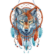 Load image into Gallery viewer, Special Shape DIY Diamond Painting Ornaments Wolf Head Full Drill Art Kit (#3)
