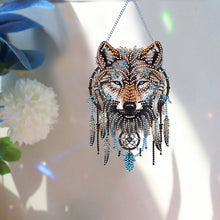 Load image into Gallery viewer, Special Shape DIY Diamond Painting Ornaments Wolf Head Full Drill Art Kit (#4)
