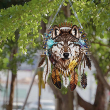 Load image into Gallery viewer, Special Shape DIY Diamond Painting Ornaments Wolf Head Full Drill Art Kit (#5)
