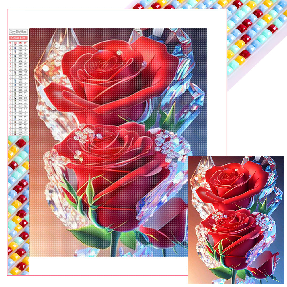 Diamond Painting - Full Square - ice cube rose (30*40CM)