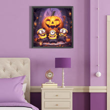 Load image into Gallery viewer, Diamond Painting - Full Round - Minions and Jack-O-Lanterns (40*40CM)
