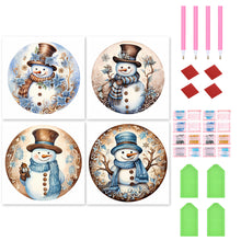 Load image into Gallery viewer, 4pcs Diamond Painting Set - snowman (30*30CM)
