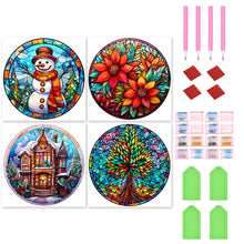 Load image into Gallery viewer, 4pcs Diamond Painting Set - Christmas atmosphere (30*30CM)
