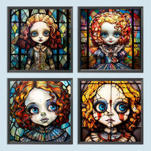 Load image into Gallery viewer, 4pcs Diamond Painting Set - halloween horror doll (30*30CM)
