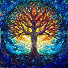 Load image into Gallery viewer, 4pcs Diamond Painting Set - Wisdom tree glass painting (30*30CM)
