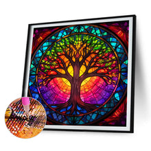 Load image into Gallery viewer, 4pcs Diamond Painting Set - Wisdom tree glass painting (30*30CM)
