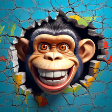 Load image into Gallery viewer, 4pcs Diamond Painting Set - The little animal that breaks out of the wall (30*30CM)
