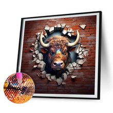 Load image into Gallery viewer, 4pcs Diamond Painting Set - The little animal that breaks out of the wall (30*30CM)
