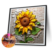 Load image into Gallery viewer, 4pcs Diamond Painting Set - Flowers bursting through the wall (30*30CM)
