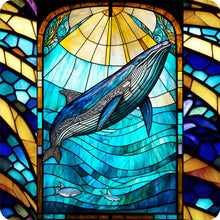 Load image into Gallery viewer, 4pcs Diamond Painting Set - marine life glass painting (30*30CM)
