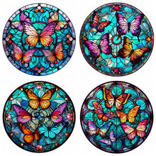 Load image into Gallery viewer, 4pcs Diamond Painting Set - butterfly glass art (30*30CM)
