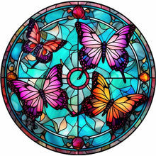 Load image into Gallery viewer, 4pcs Diamond Painting Set - butterfly glass art (30*30CM)
