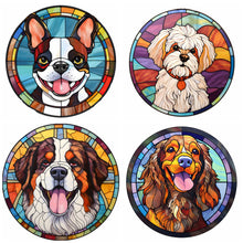 Load image into Gallery viewer, 4pcs Diamond Painting Set - puppy glass painting (30*30CM)
