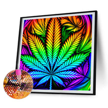 Load image into Gallery viewer, 4pcs Diamond Painting Set - marijuana leaf glass painting (30*30CM)
