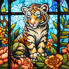 Load image into Gallery viewer, 4pcs Diamond Painting Set - tiger sloth elk bear (30*30CM)

