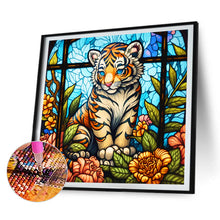 Load image into Gallery viewer, 4pcs Diamond Painting Set - tiger sloth elk bear (30*30CM)
