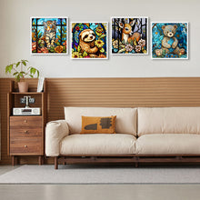 Load image into Gallery viewer, 4pcs Diamond Painting Set - tiger sloth elk bear (30*30CM)
