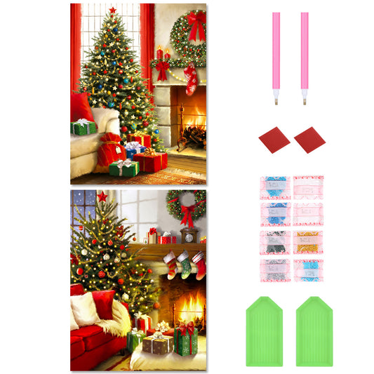 2pcs Diamond Painting Set - Christmas (30*40CM)