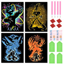 Load image into Gallery viewer, 4pcs Diamond Painting Set - Cartoon (30*40CM)
