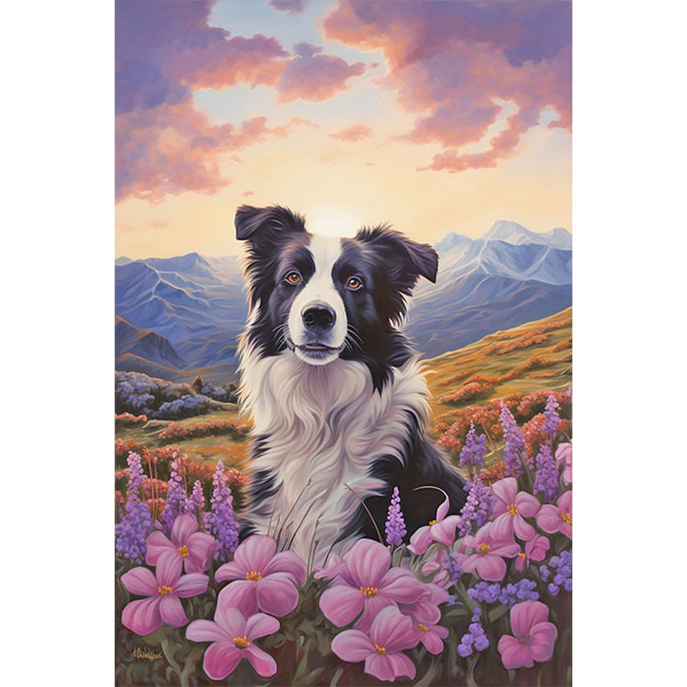 Diamond Painting - Full Round - Border Collie (40*60CM)