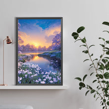 Load image into Gallery viewer, Diamond Painting - Full Round - Landscape and flowers (40*60CM)
