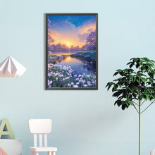 Load image into Gallery viewer, Diamond Painting - Full Round - Landscape and flowers (40*60CM)
