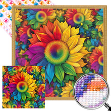 Load image into Gallery viewer, AB Diamond Painting - Full Round - rainbow sunflower (40*40CM)
