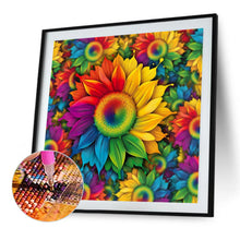 Load image into Gallery viewer, AB Diamond Painting - Full Round - rainbow sunflower (40*40CM)
