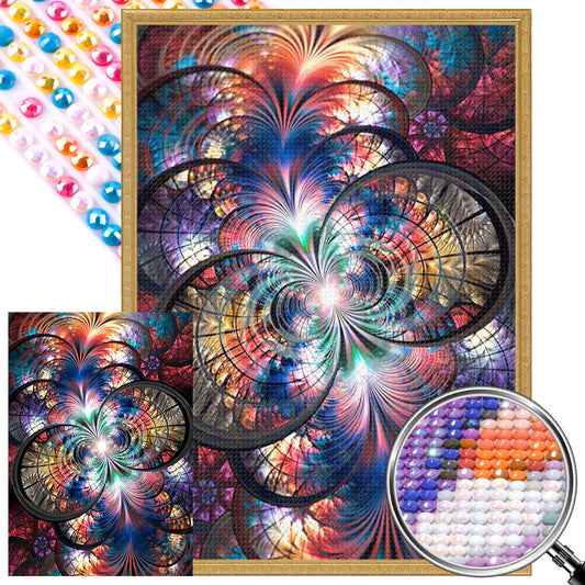 AB Diamond Painting - Full Round - fractal art (35*50CM)