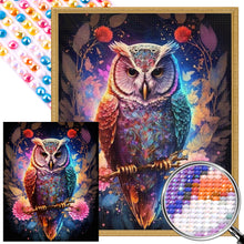 Load image into Gallery viewer, AB Diamond Painting - Full Round - owl on branch (40*50CM)
