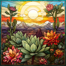 Load image into Gallery viewer, 4pcs Diamond Painting Set - cactus flower (30*30CM)
